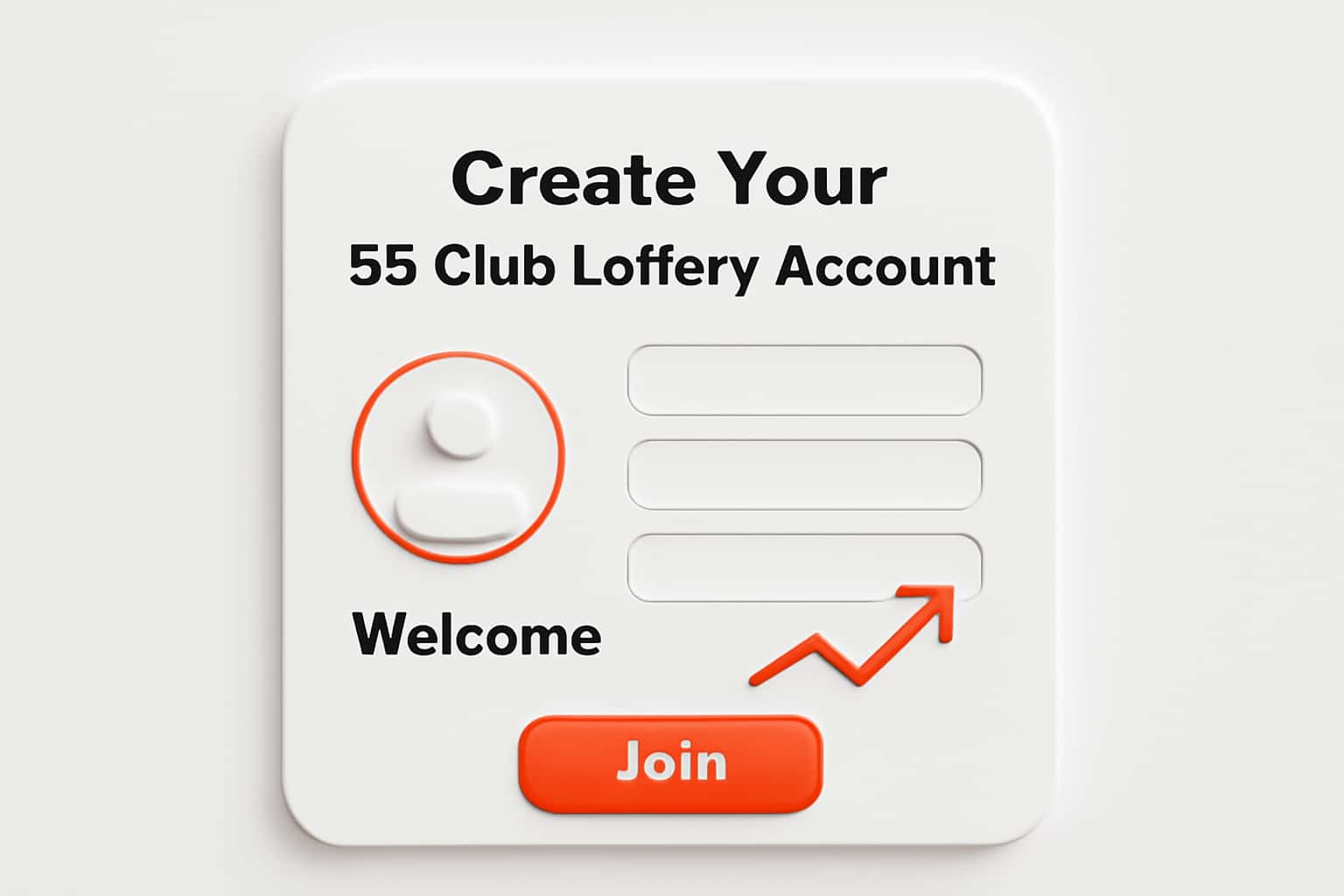 Create Your 55 Club Lottery Account Interface
