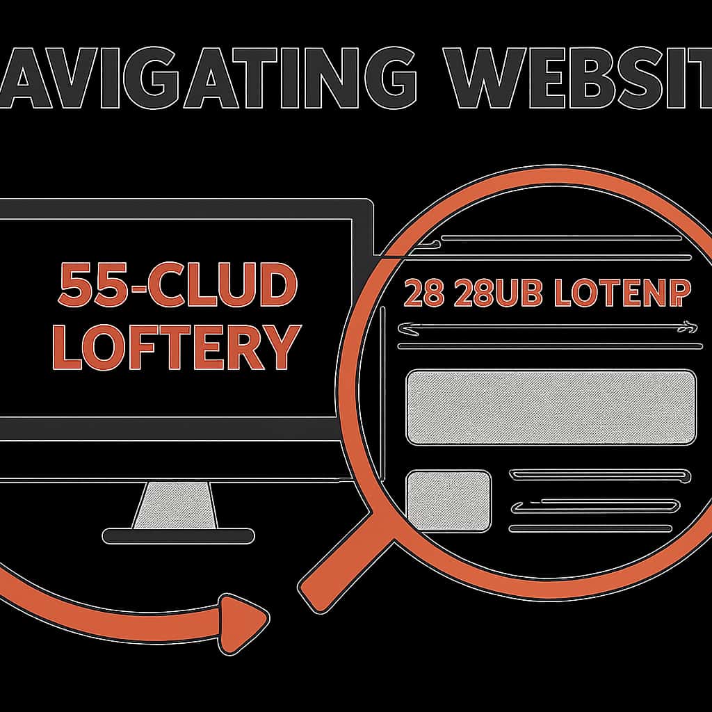 An educational diagram outlining the features of the 55 Club Lottery website.